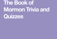 The Book Of Mormon Trivia And Quizzes Book Of Mormon The Book Of