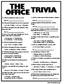 The Office Trivia Ia All About The Popular quot The Office quot Sitcom