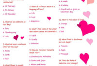 Valentine 39 s Day Quiz Interactive Worksheet Valentine Worksheets