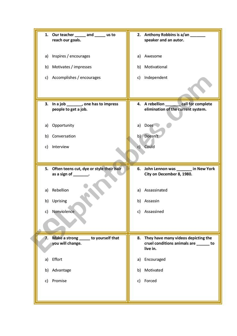 Who Wants To Be A Millionaire ESL Worksheet By Anaarriaza