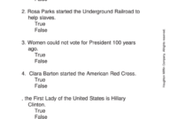 Women In History Quiz Worksheet Printable Pdf Download