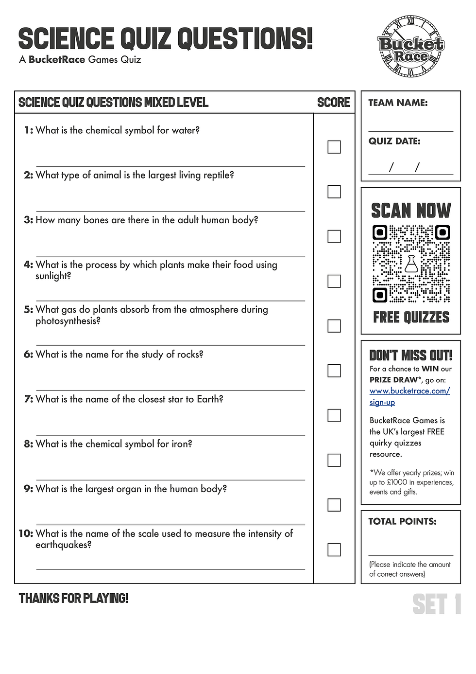100 Good Quiz Team Names