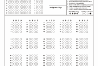 100 Question OMR Sheet Sample OMR Sheet Model Printer Sample Omr Answer Sheet Format