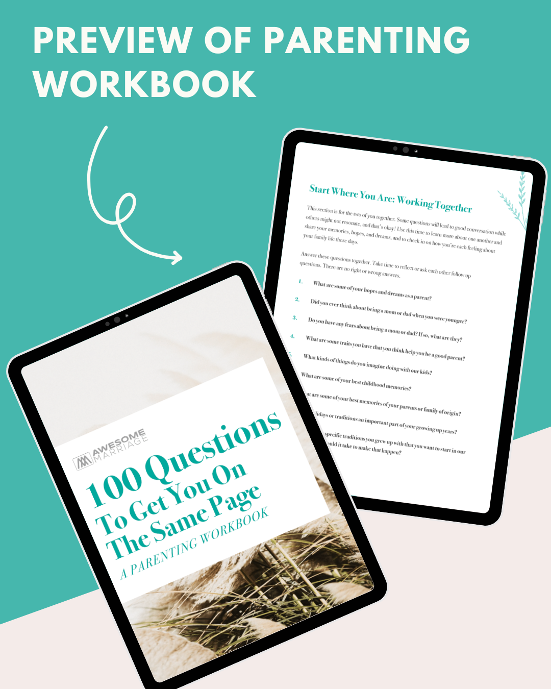 100 Questions To Get You On The Same Page A Parenting Workbook Awesome Marriage Marriage Relationships And Premarital Counseling With Dr Kim Kimberling