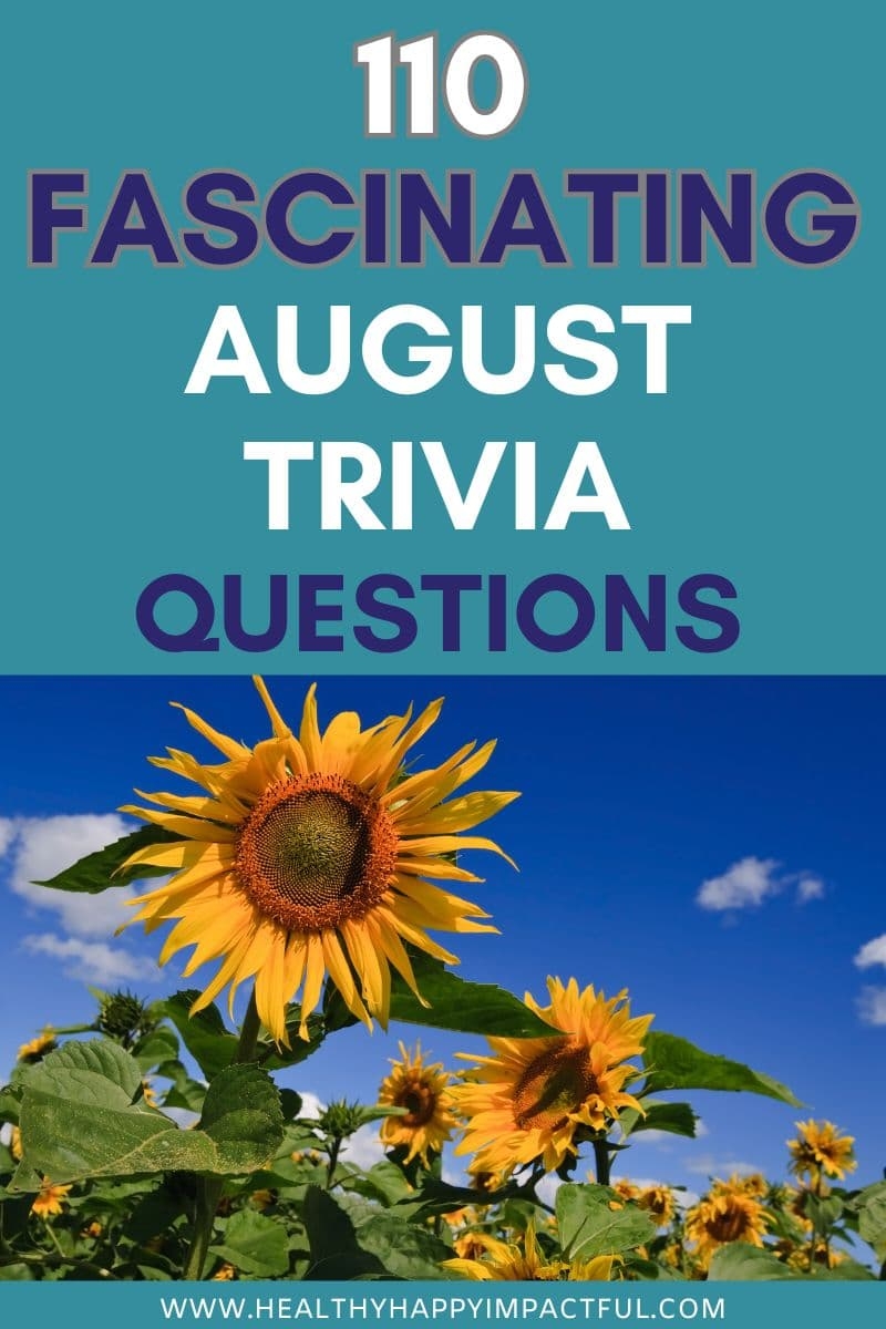 Trivia Questions for with Answers Printable High School
