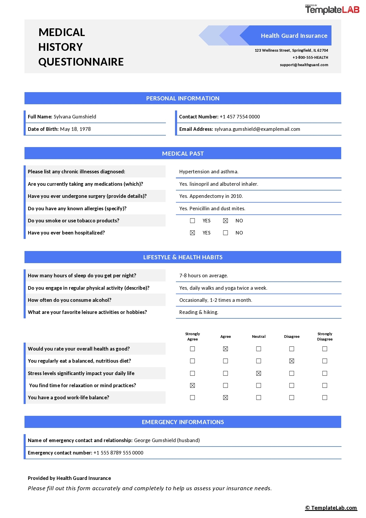 15 Free Questionnaire Templates Word PDF Excel TemplateLab