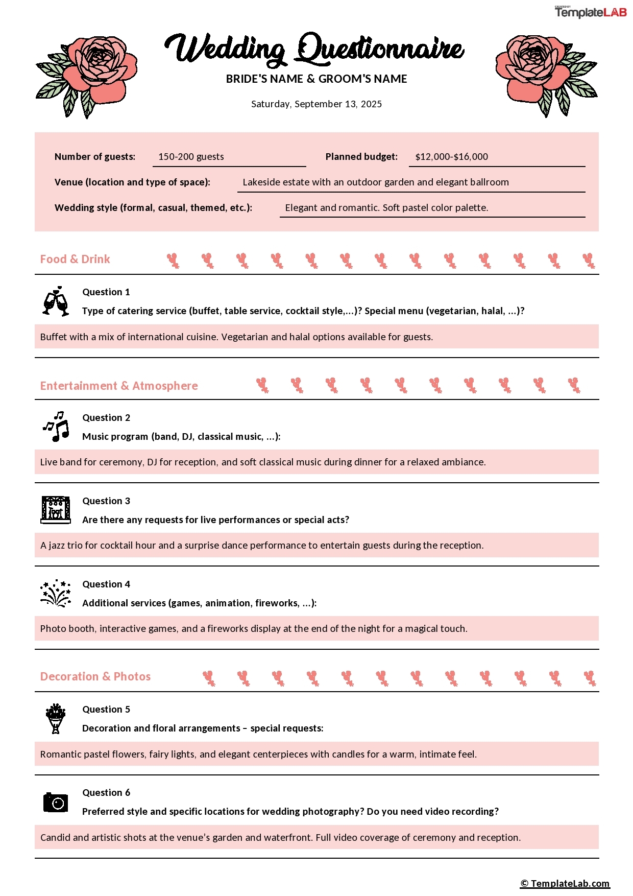 15 Free Questionnaire Templates Word PDF Excel TemplateLab