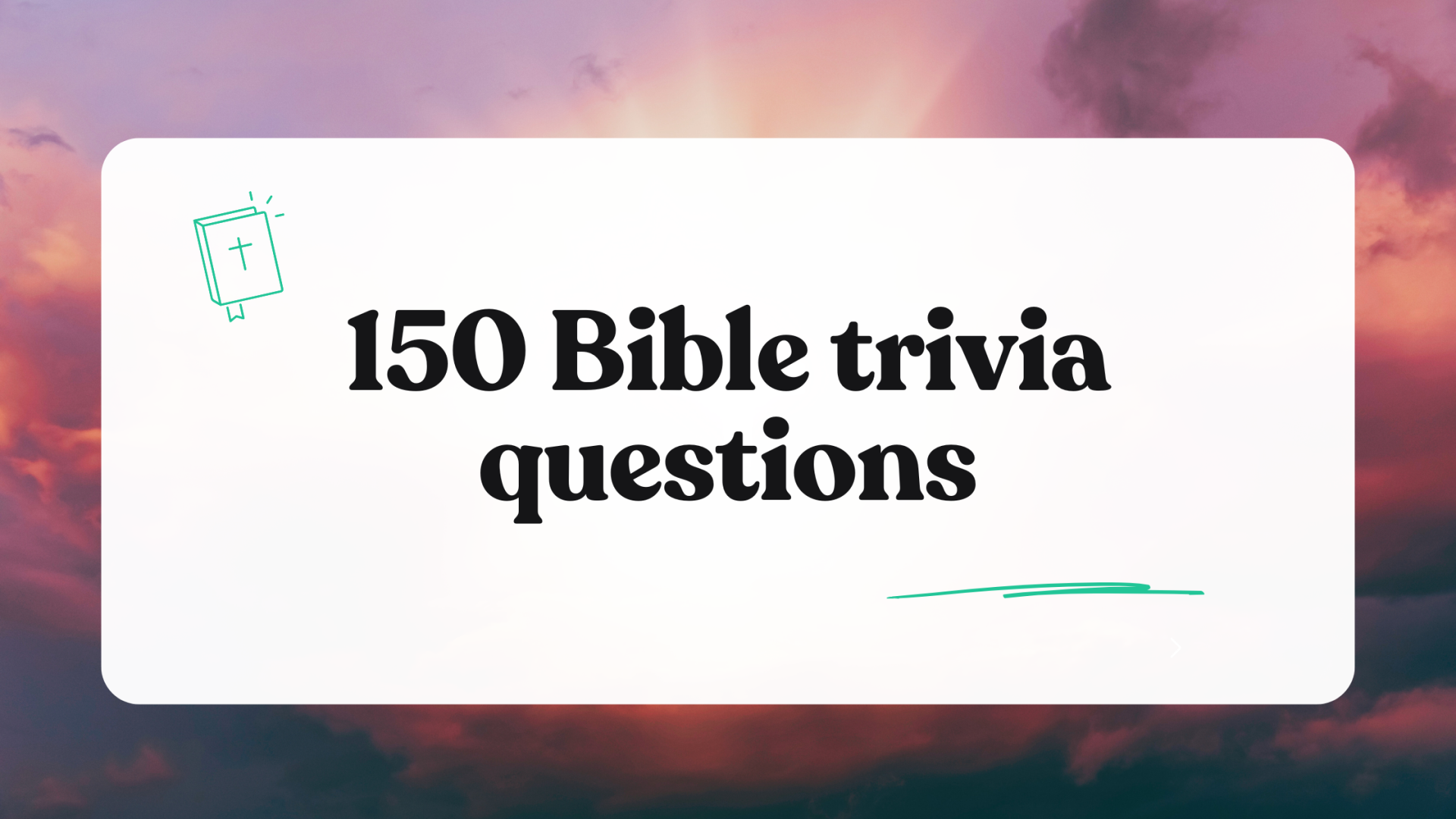 150 Bible Trivia Questions Test Your Knowledge Bingo Card Creator