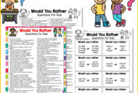 150 Would You Rather Questions For Kids FREE Printables
