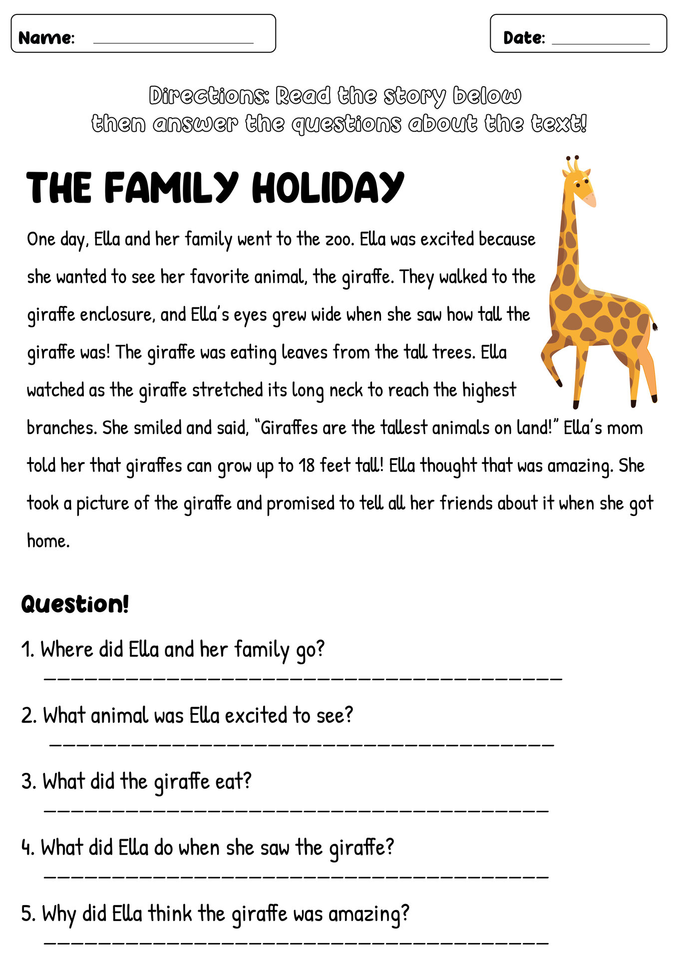 18 Wh Questions Reading Comprehension Worksheets Free PDF At Worksheeto