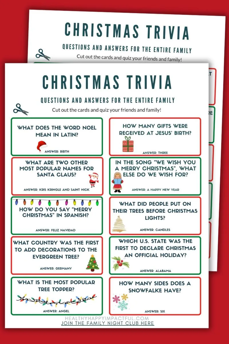 200 Fun Christmas Trivia Questions And Answers Family Quiz 