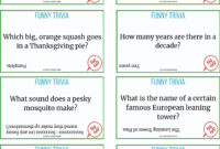 200 Funny Trivia Questions Hilarious Trivia Questions Printable Funny Trivia family friendly Funny Trivia Printable Party Game For Kids Etsy