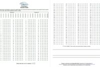 200 Question Test Answer Sheet With Extra Credit And Grid ID Remark Software