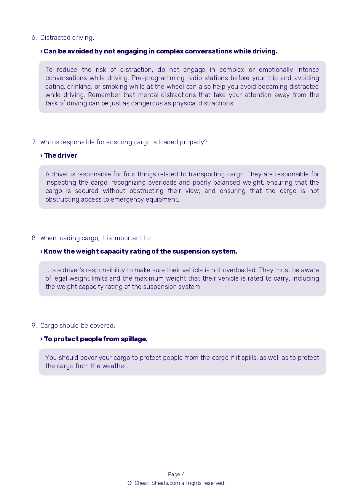 2025 Georgia DMV CDL Permit Test Cheat Sheet 99 Pass Rate 