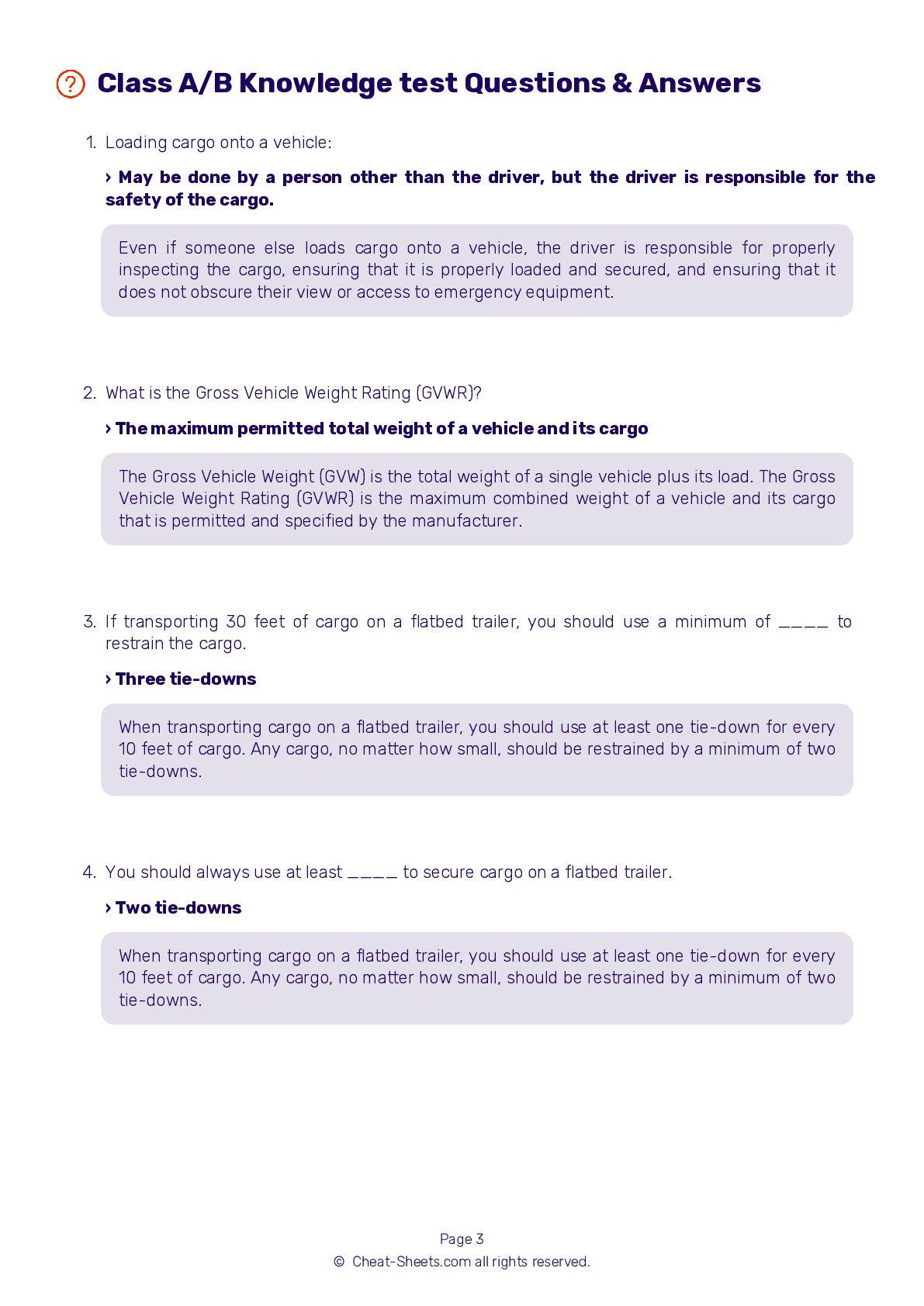 2025 Pennsylvania DMV CDL Permit Test Cheat Sheet 99 Pass Rate 