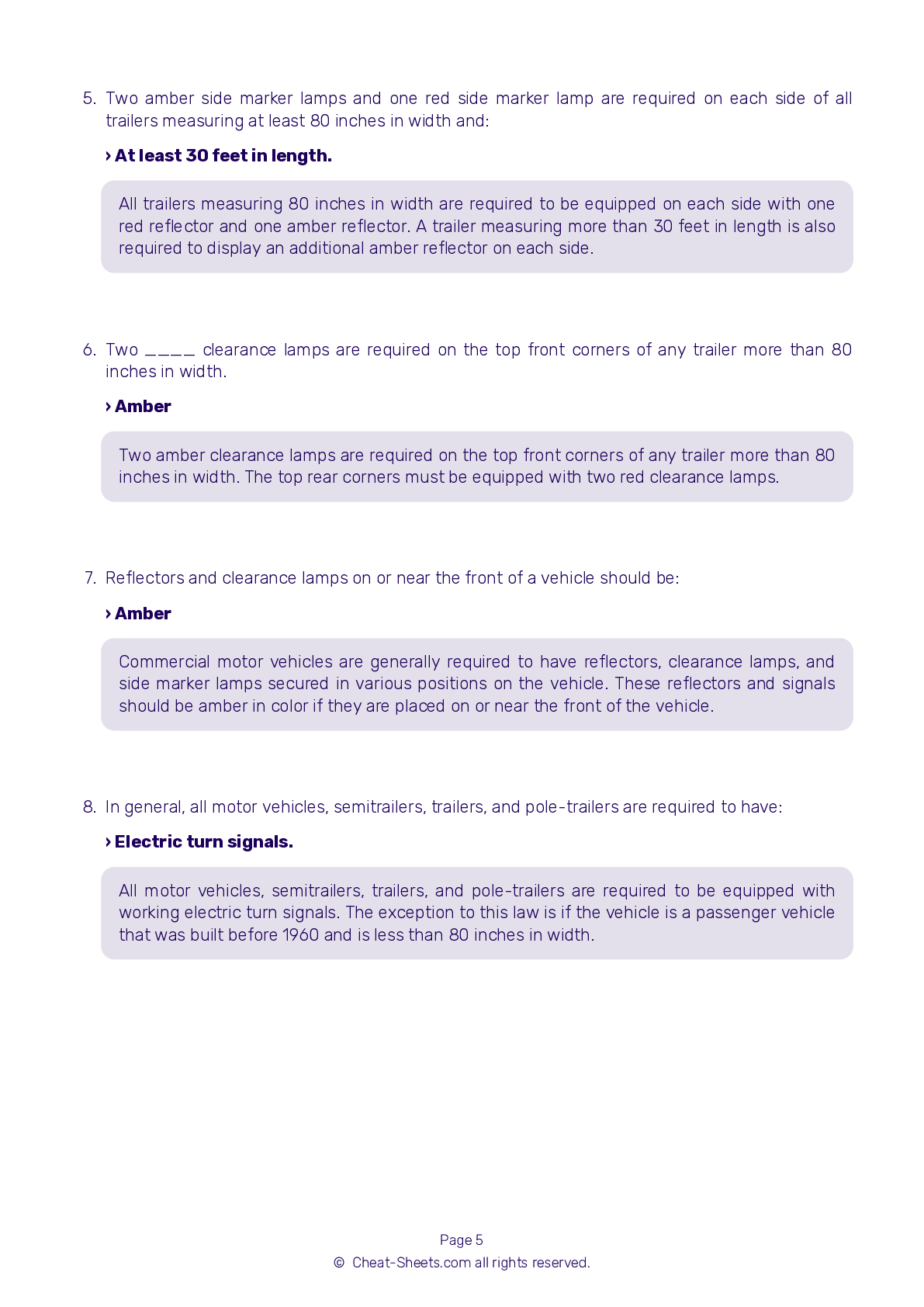2025 Texas DMV CDL Permit Test Cheat Sheet 99 Pass Rate 