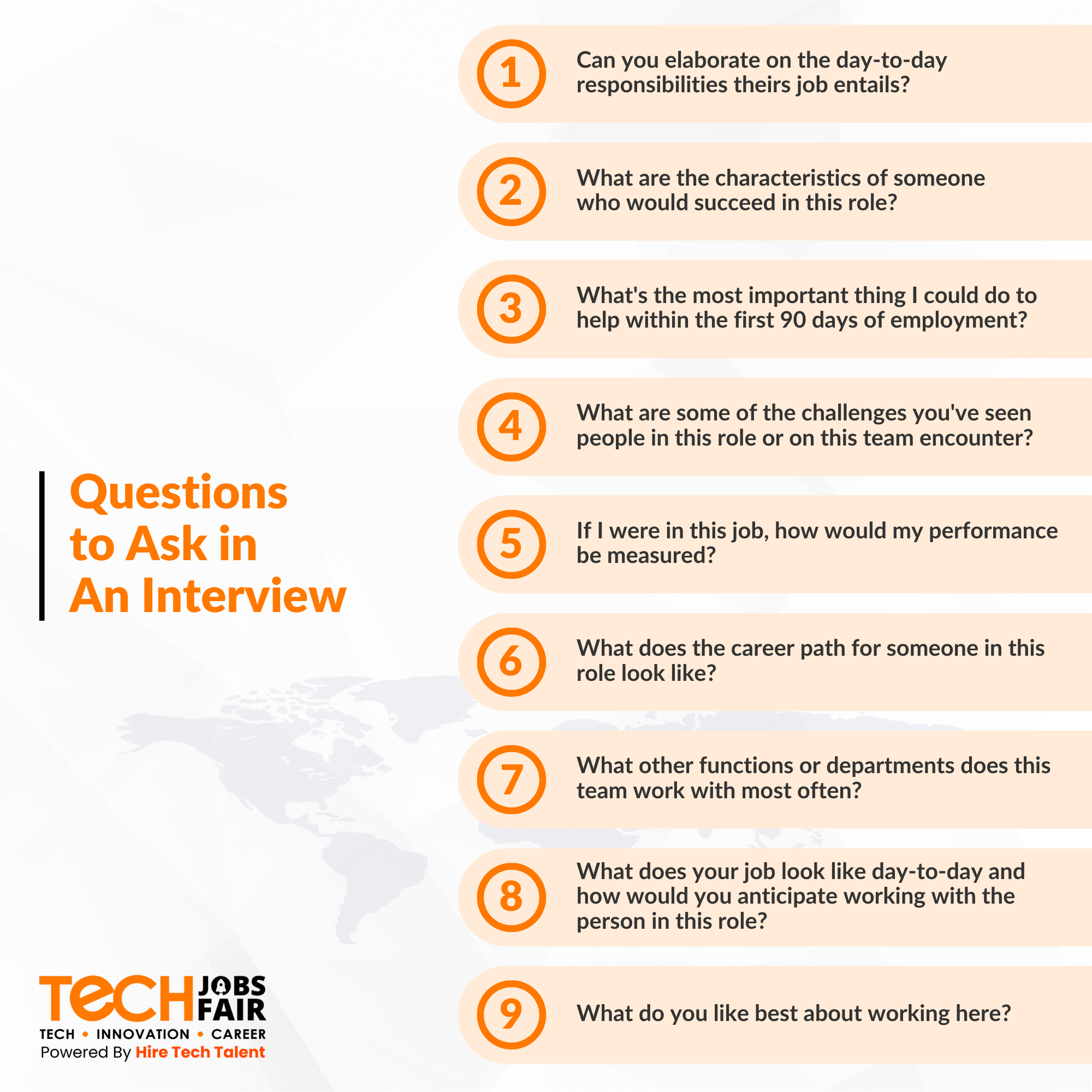 24 Genius Questions To Ask Your Interviewer Tech Jobs Fair