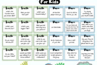 240 Truth And Dare Questions For Kids Kid friendly Truth And Dare Questions Free Template Etsy