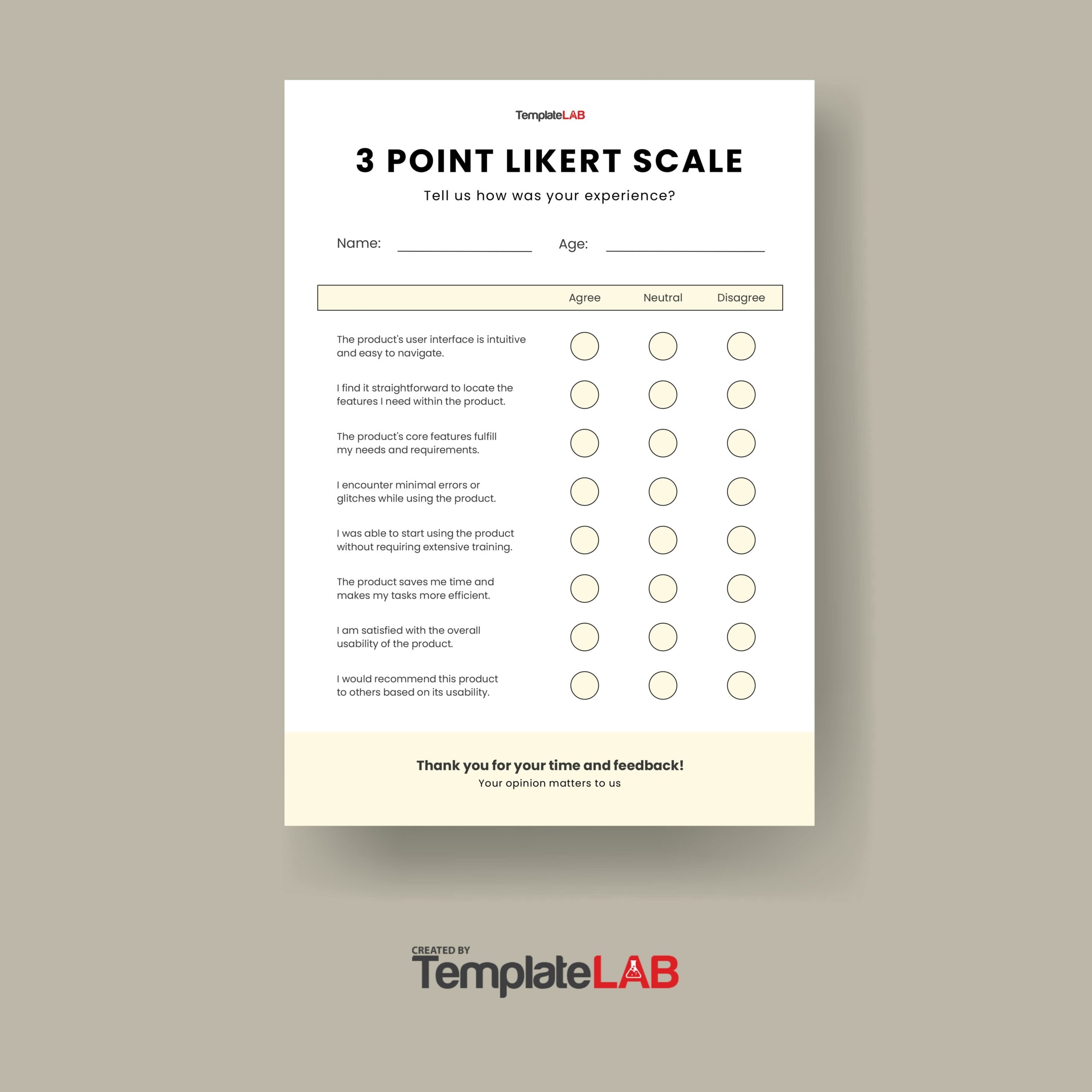 27 Free Likert Scale Templates U0026 Examples Word Excel PPT 