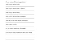 27 Printable Secret Santa Questionnaire Templates TemplateLab