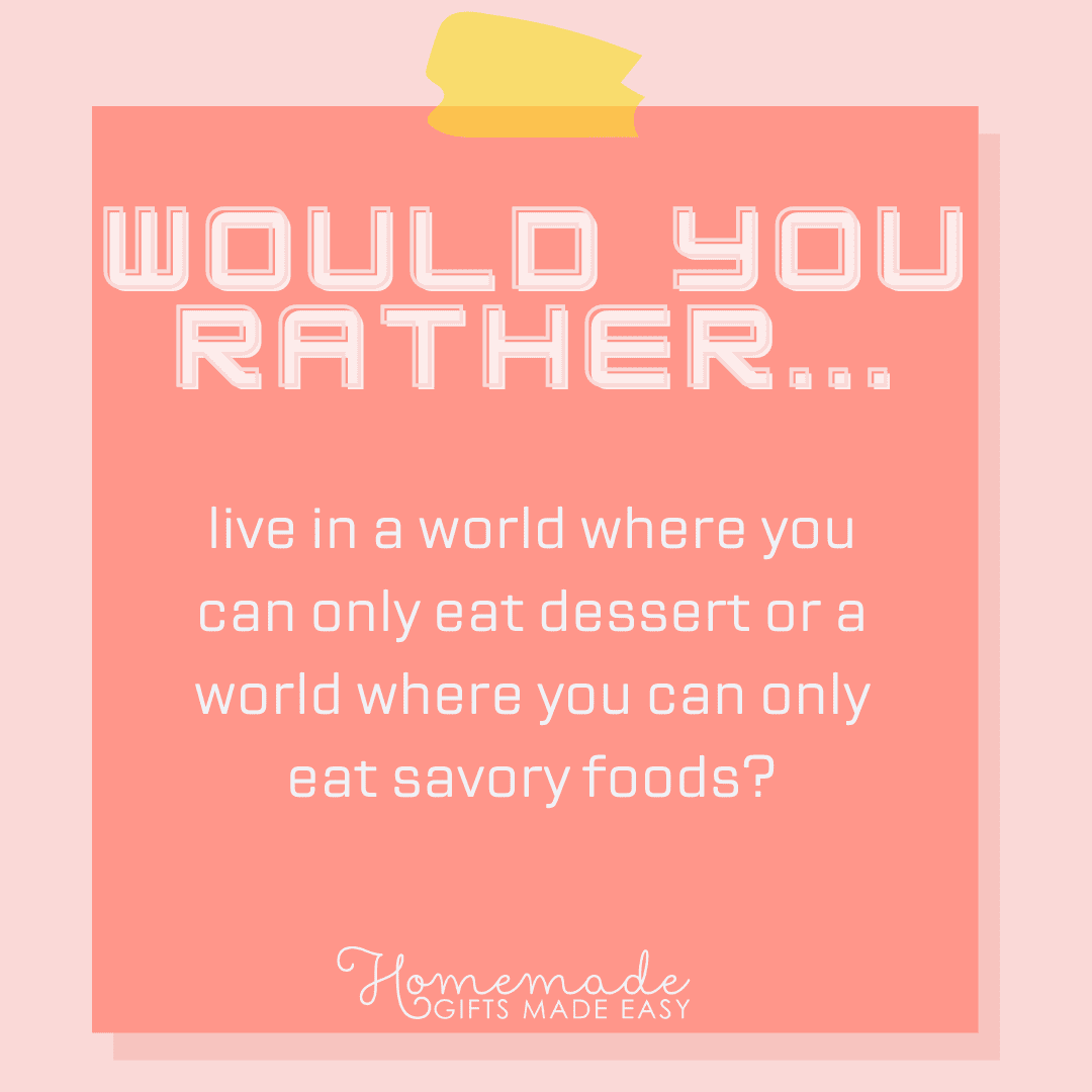 Free Printable Would You Rather Questions for a Girls Trip