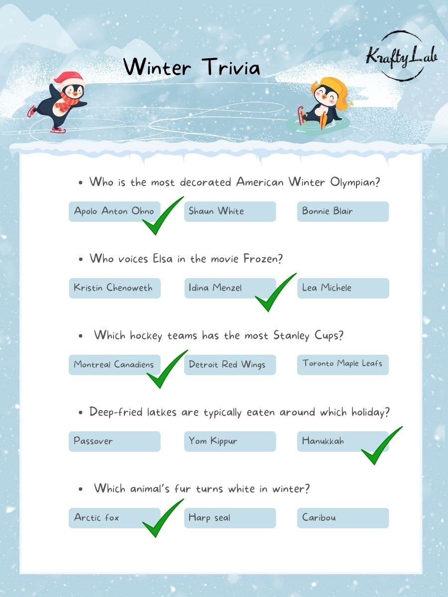 Printable Quiz Sheets and Answers