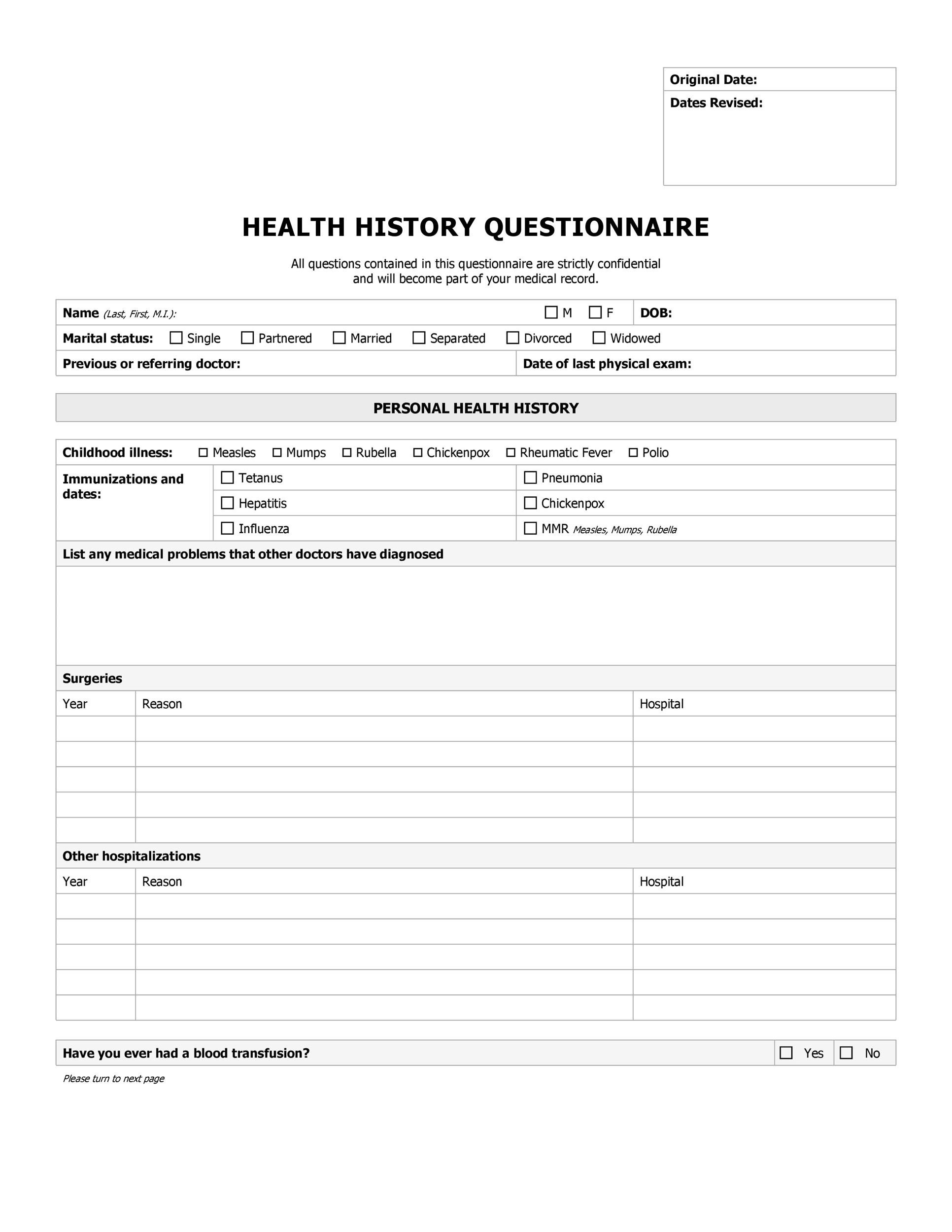 Printable Survey Templates for Free