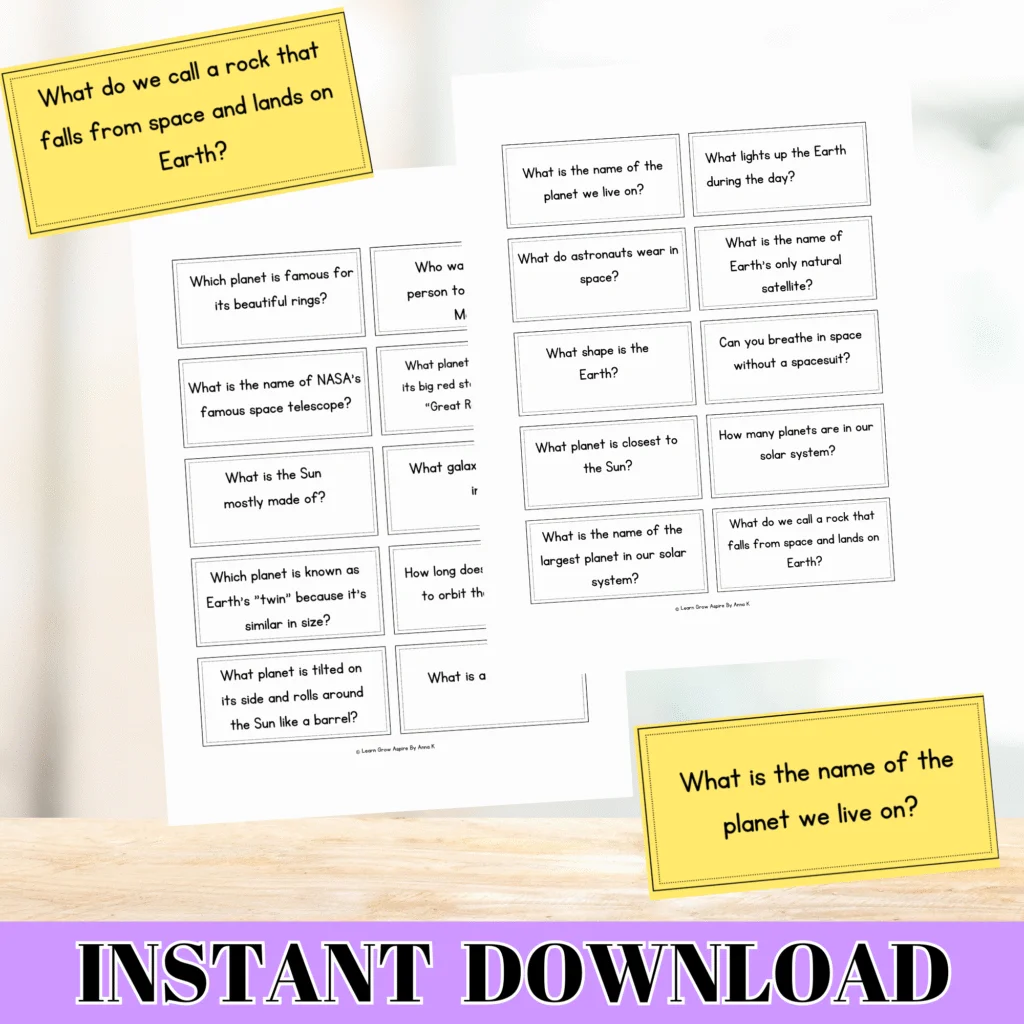30 Space Trivia Questions And Answers For Kids Learn Grow Aspire