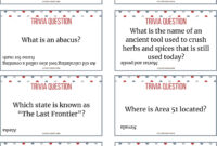 300 Trivia Questions General Knowledge Trivia Family Trivia Night Questions Classroom Trivia Activity Educational Game Printable Etsy