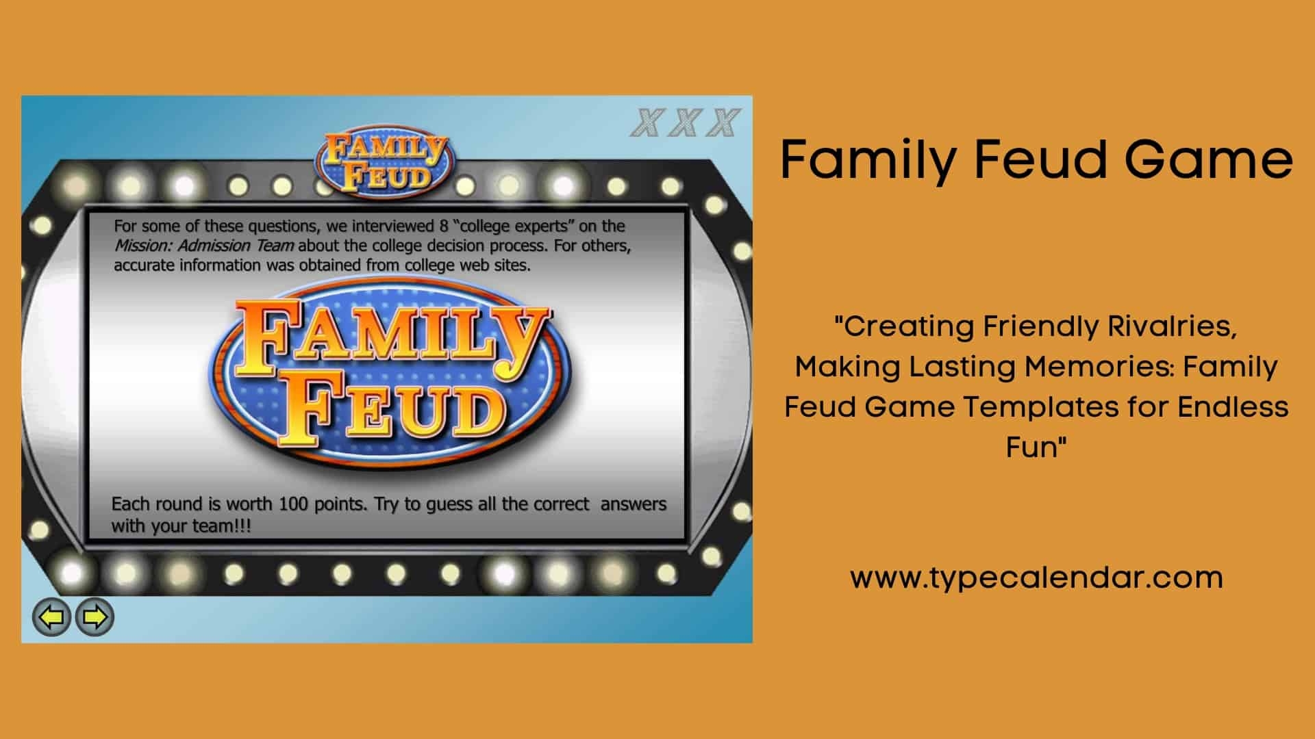 31 Free Printable Family Feud Game Templates Download