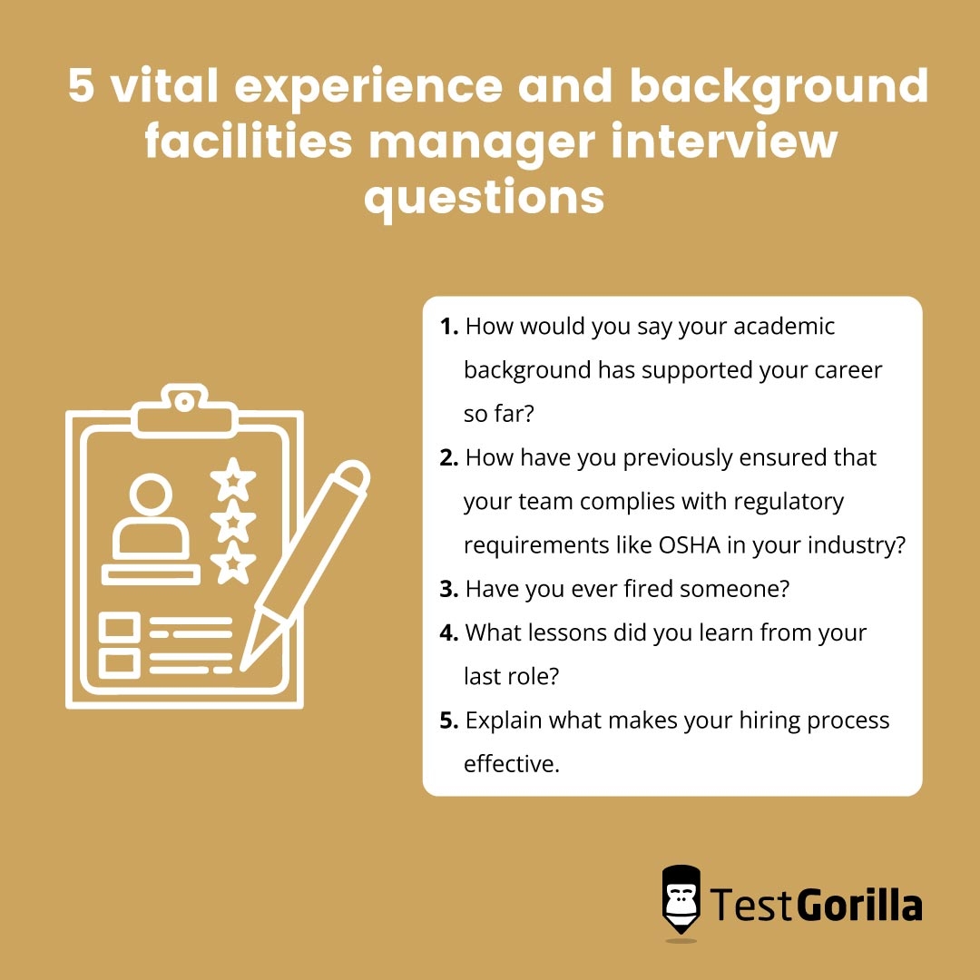 40 Facilities Manager Interview Questions To Ask Your Candidates