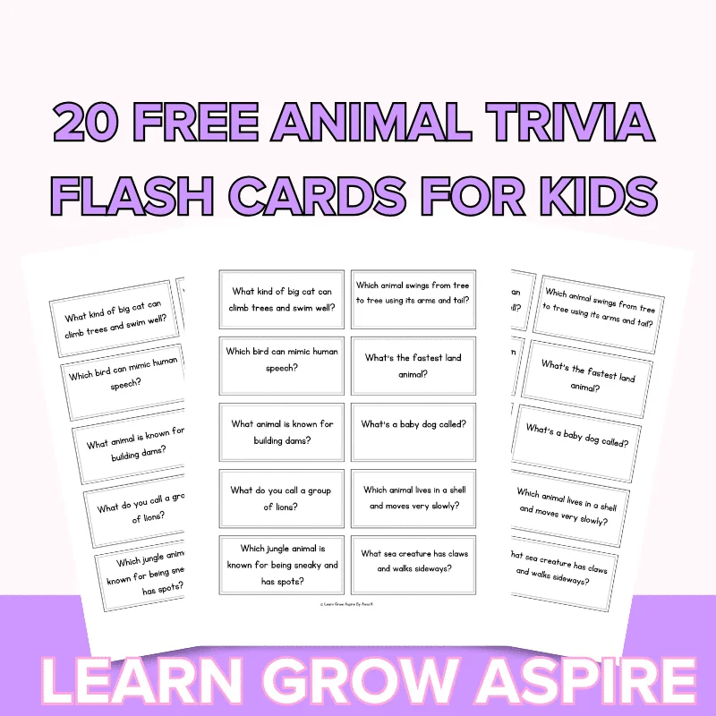 50 Animal Trivia Questions For Kids With Answers Learn Grow Aspire