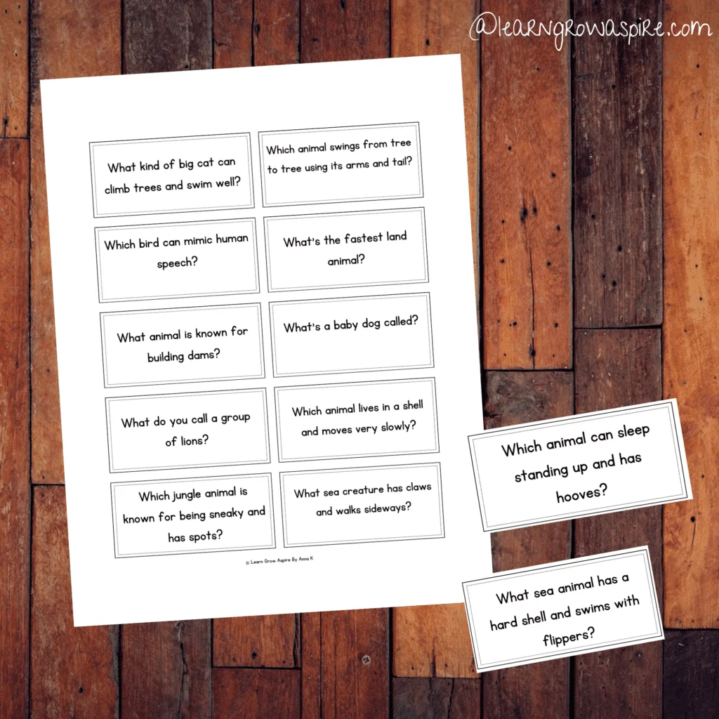 What AM I Quiz Questions and Answers for Teens Printable