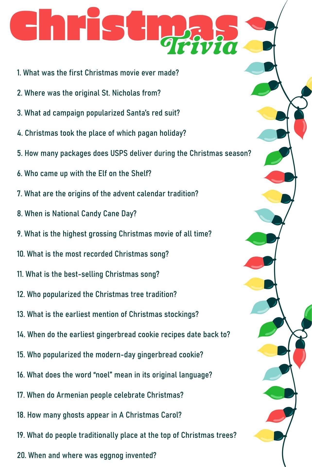 50 Christmas Quiz Questions Printable Picture Rounds 2024 Worksheets Library