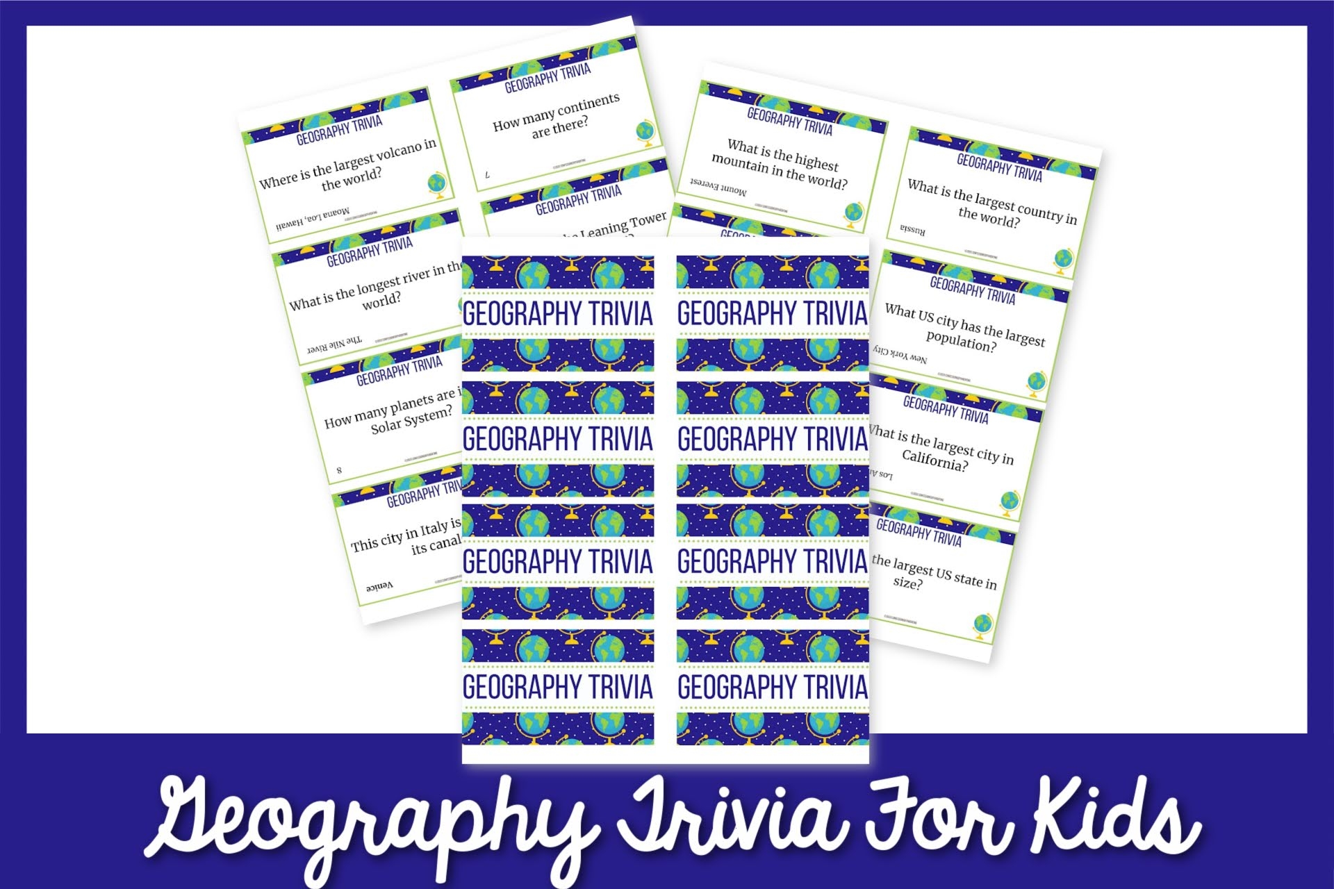 50 Geography Trivia For Kids