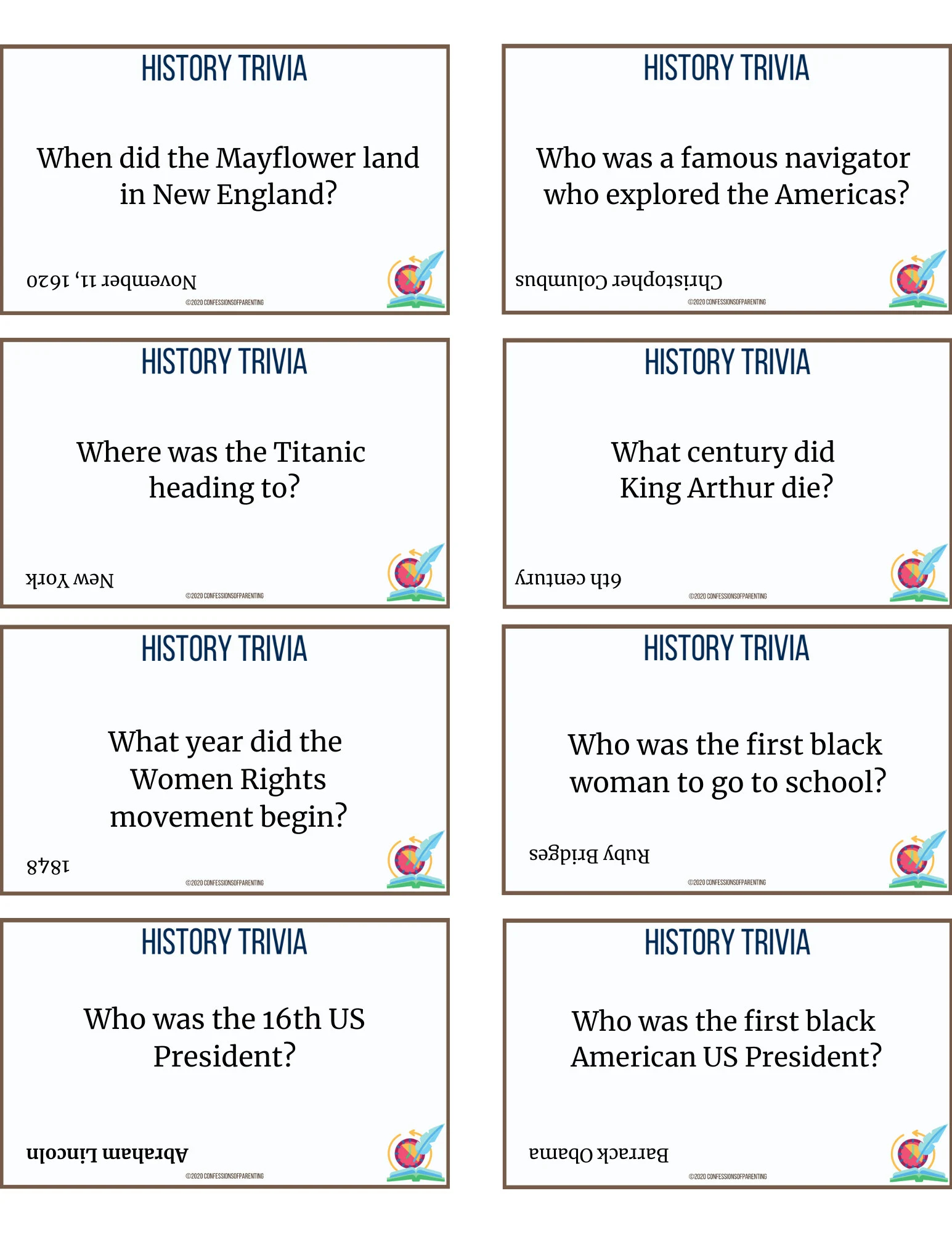 50 History Trivia Questions Printable History Trivia History Trivia Game Trivia Game For History Lovers Learning Game For Classrooms Etsy