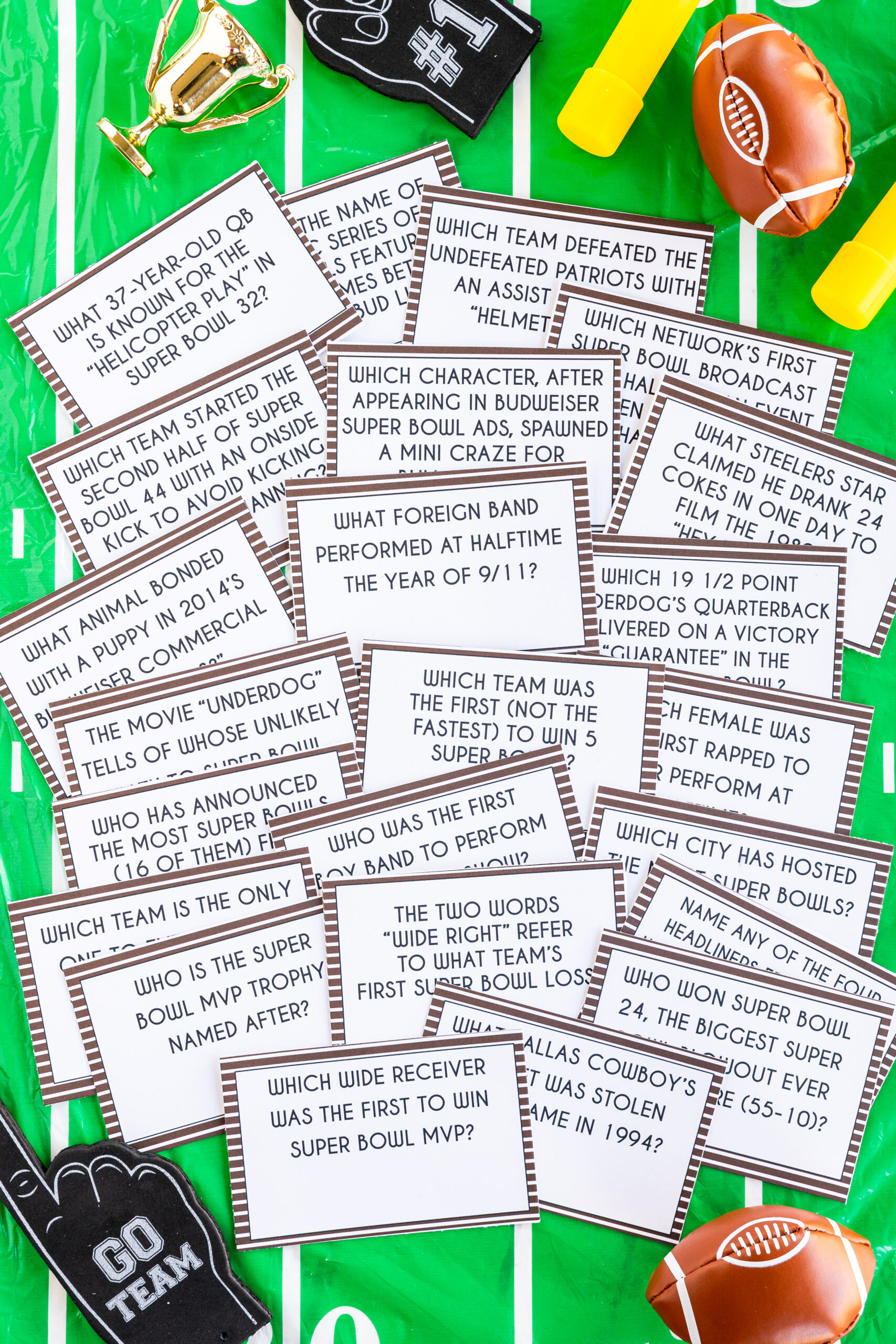 Printable Super Bowl Questions