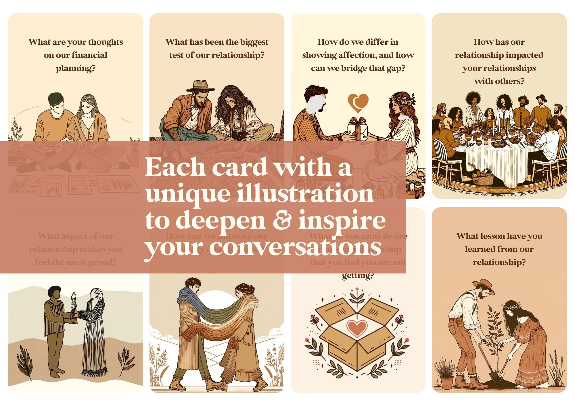 52 Romantic Couples Conversation Starters Printable Adult Game Cards Relationship Questions To Enhance Emotional Intimacy On Date Night