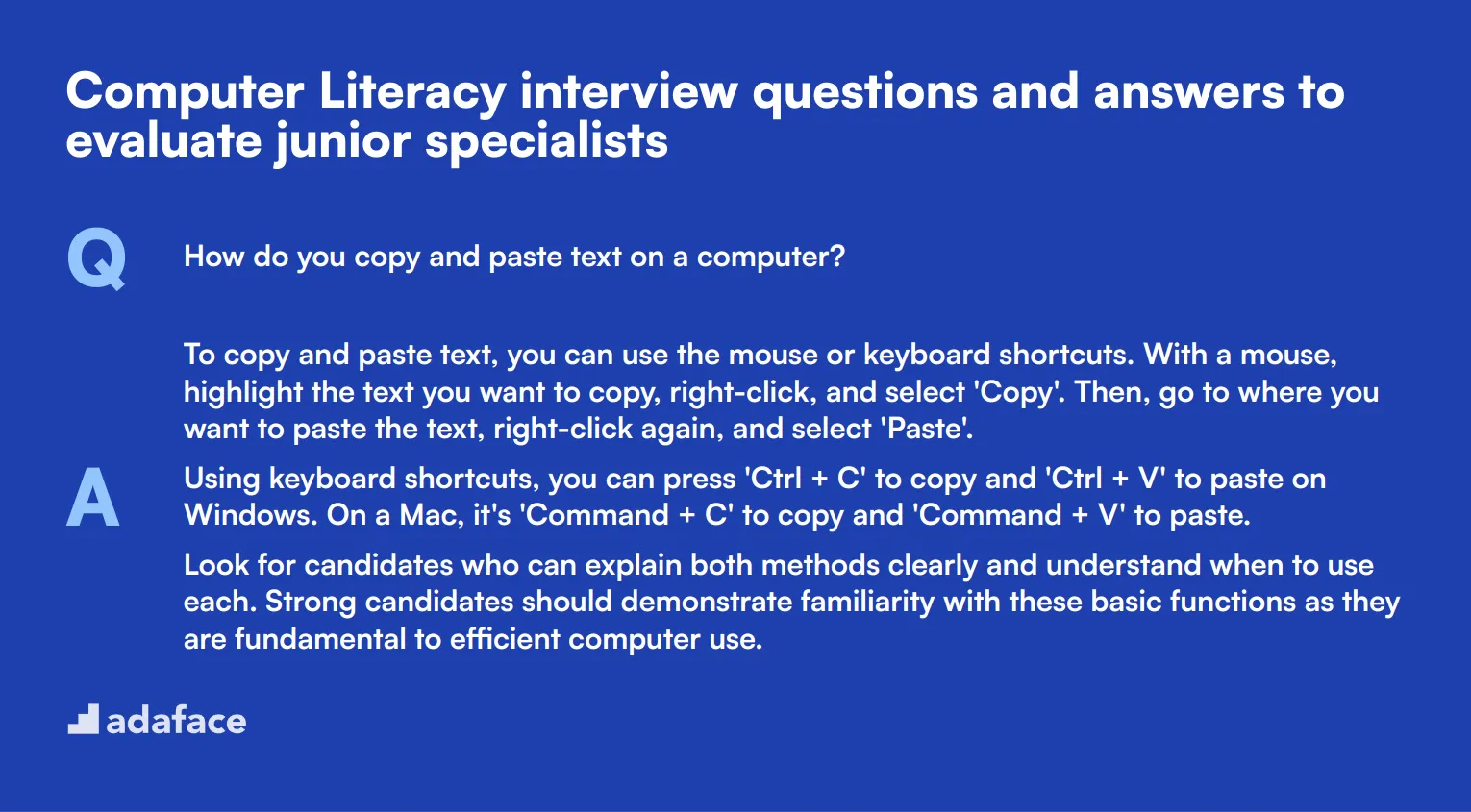 53 Computer Literacy Interview Questions