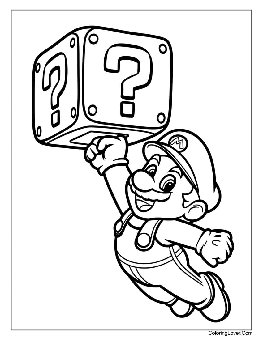 56 Super Mario Coloring Pages Free Printables For All Ages 