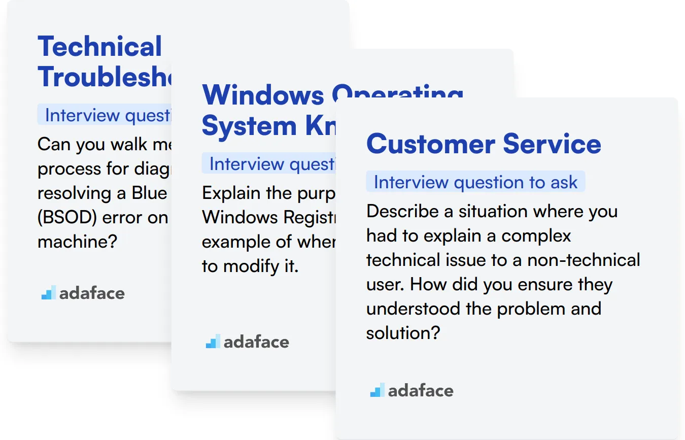 Questions to Ask Interviewee Printable for Maintence Tech