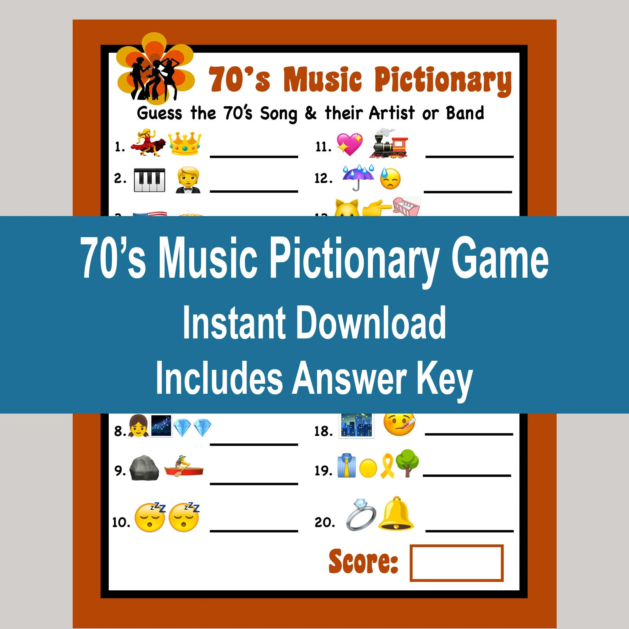 70s Trivia Etsy Australia
