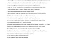 73 Summer Trivia Questions Answers Fun Quiz