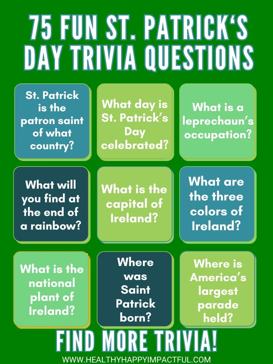 75 Best St Patrick s Day Trivia Fun Facts Quiz For 2025 