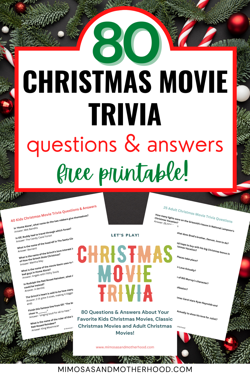 80 Christmas Movie Trivia Questions And Answers Free Printable Worksheets Library