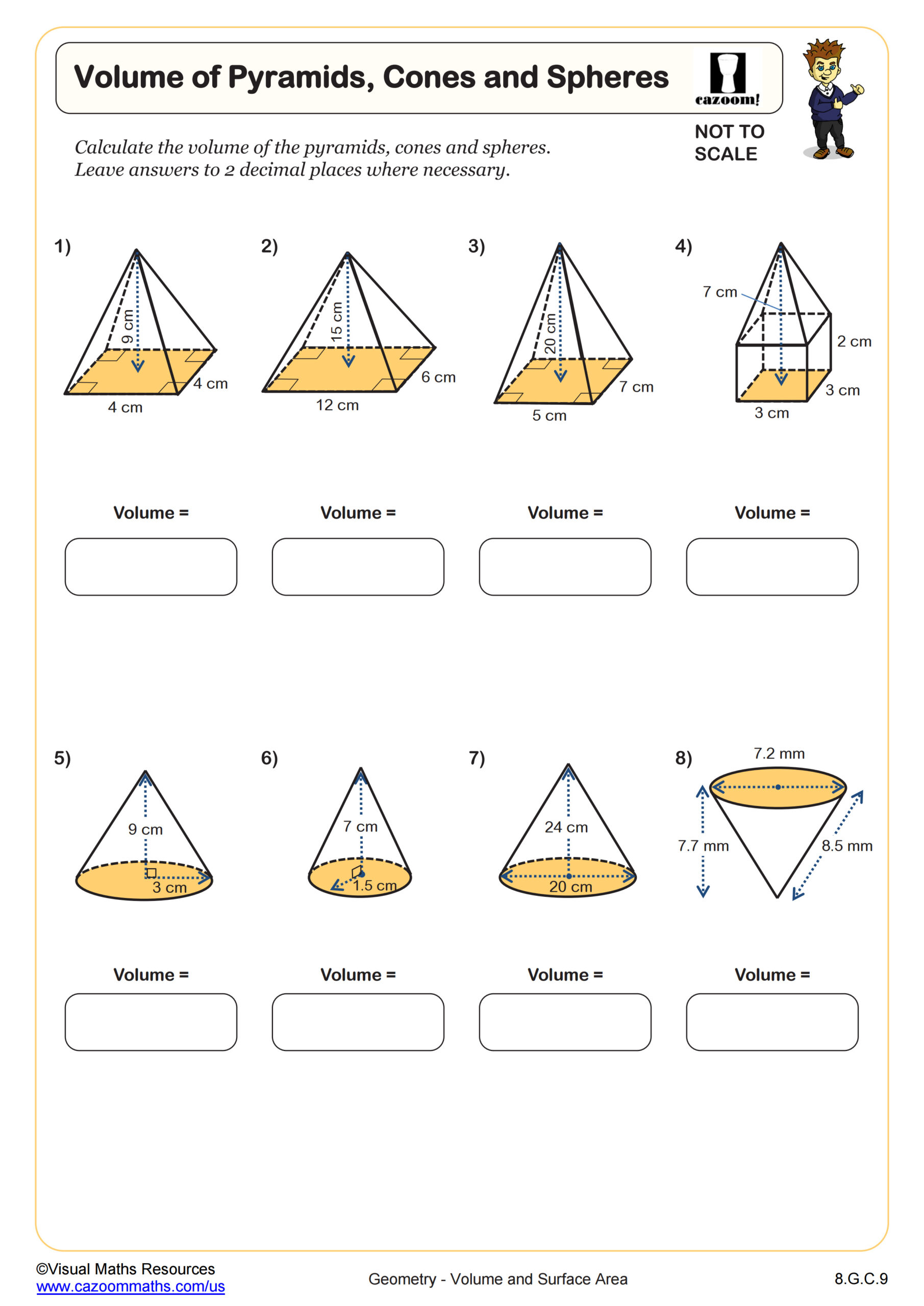 8th Grade Math Worksheets Printable PDF Math Worksheets Cazoom Math