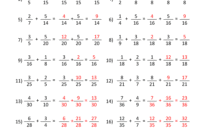 Adding Fractions Worksheets