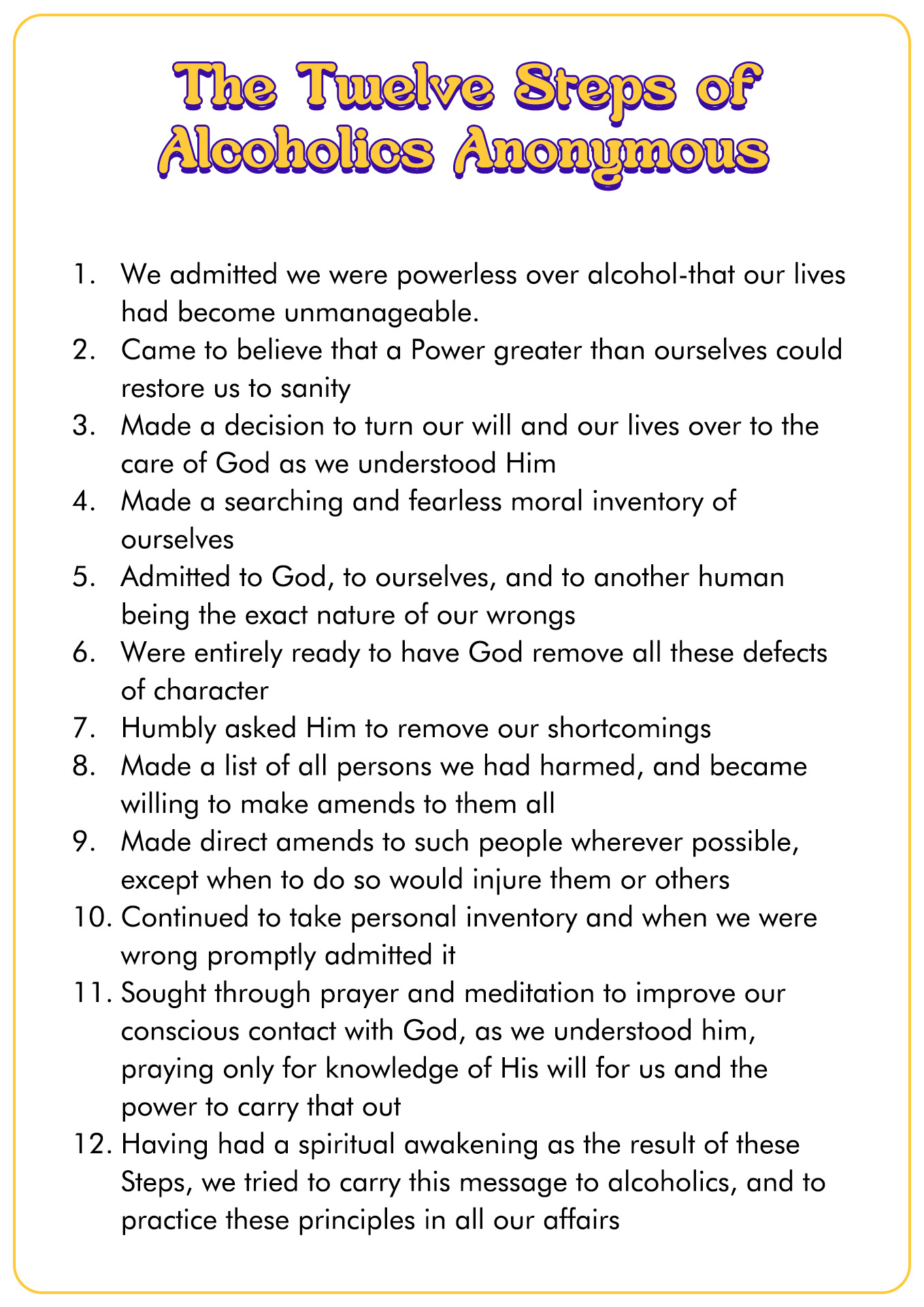 Alcoholics Anonymous 12 Steps Worksheet A Comprehensive Guide