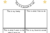 All About Me Worksheets Printable Templates