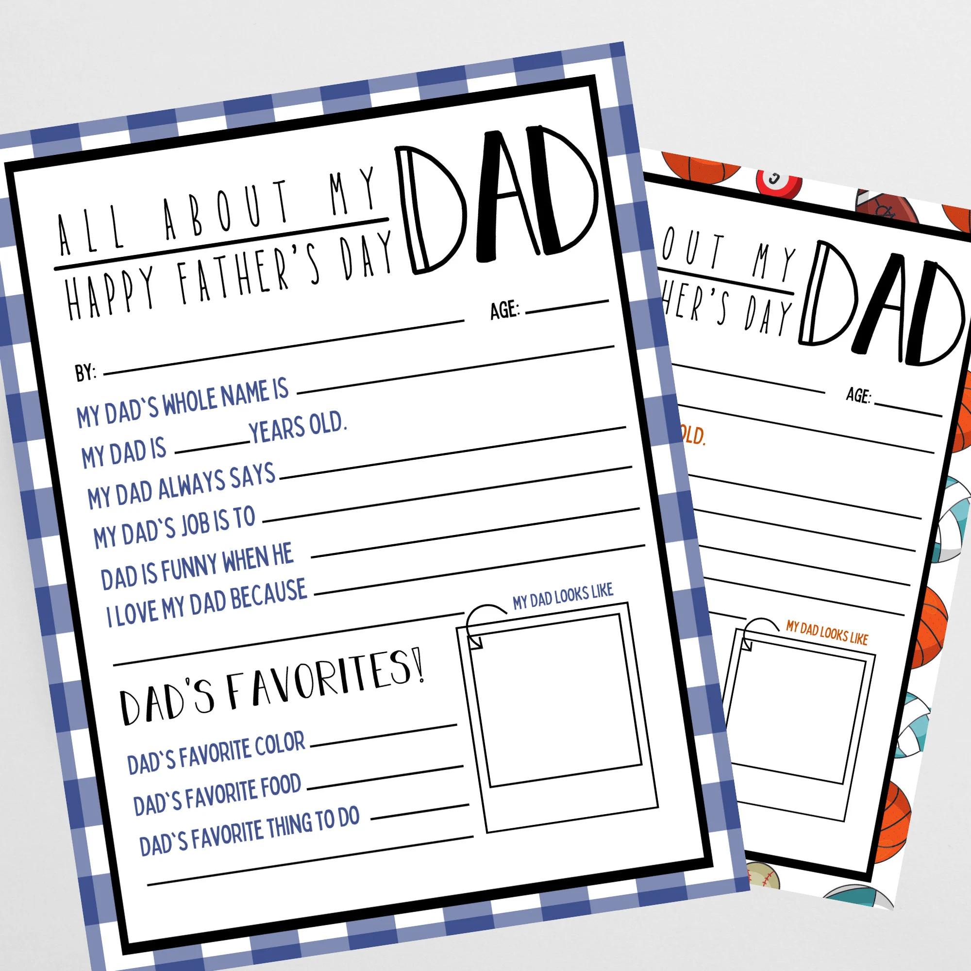 All About My Dad Questionnaire Printable Father s Day Activity Father s Day Printable Gift For Dad From Kids All About Dad Toddler Kids Etsy